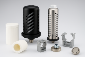 Halteschellen und Schutzhauben