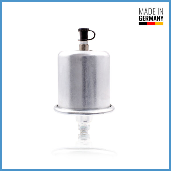 Schmierb&uuml;chse mit Zwei-Federn-System 80ccm G1/4" Viton-Dichtung 5bar (mittel) mit schwarzer Kappe