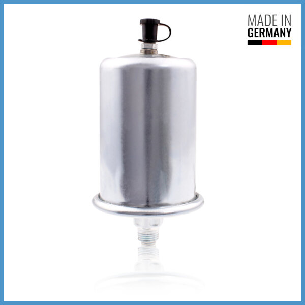 Schmierb&uuml;chse mit Zwei-Federn-System 120ccm G1/4" Viton-Dichtung 5bar (mittel) mit schwarzer Kappe