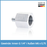 Reduziernippel Innen: G 1/4" / Au&szlig;en: M6 x...