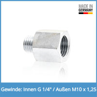Reduziernippel Innen: G 1/4" / Au&szlig;en: M10 x...