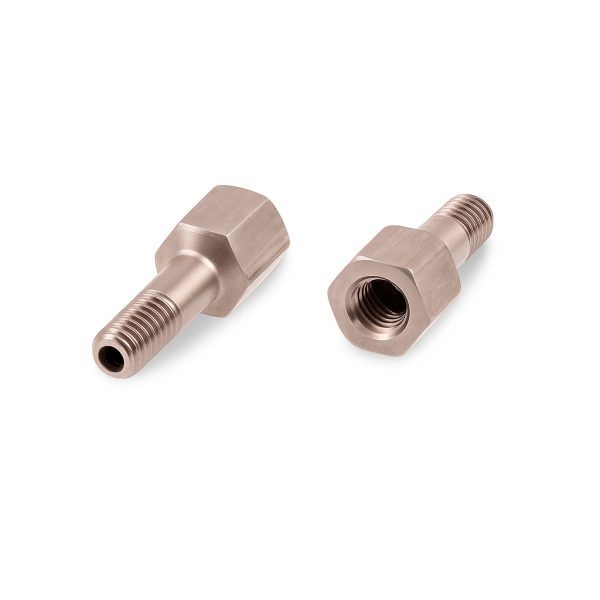 Thread Adaptor with 14mm Lift (Overall length 20mm) Female / Male M4x0,7 Hexagon 7mm 303 Stainless Steel