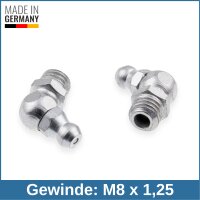Kegelschmiernippel DIN 71412 B (67&deg;) M8 x 1,25 Stahl...