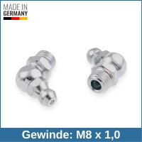 Kegelschmiernippel DIN 71412 B (67&deg;) M8 x 1,0 Stahl...