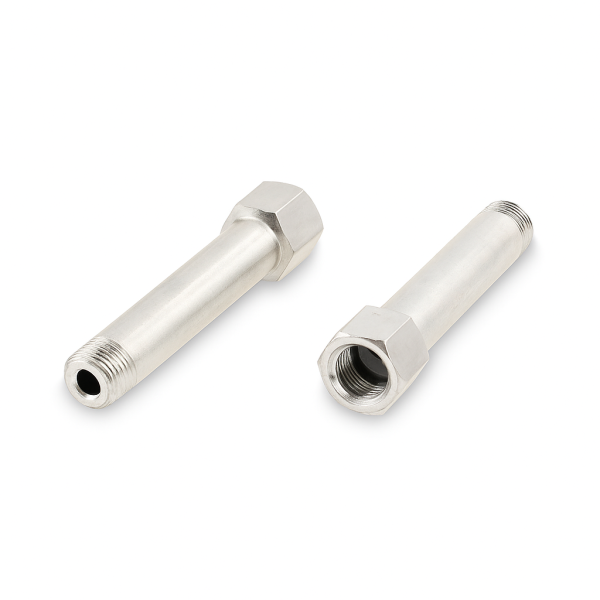 Schmiernippelverl&auml;ngerung IG: M10x1,0 / AG: M10x1,0 60mm (Verl&auml;ngerung um 54mm) 13/6kant Stahl verzinkt