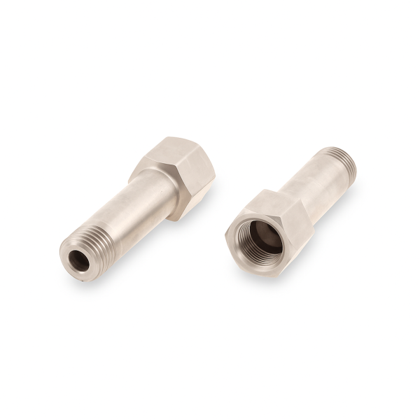 Schmiernippelverl&auml;ngerung IG: M10x1,0 / AG: M10x1,0 40mm (Verl&auml;ngerung um 34mm) 13/6kant Edelstahl V2A
