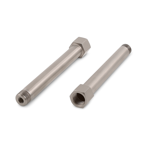 Schmiernippelverl&auml;ngerung IG: M10x1,0 / AG: M10x1,0 100mm (Verl&auml;ngerung um 94mm) 13/6kant Edelstahl V2A