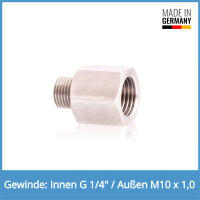 Reduziernippel Innen: G 1/4" / Au&szlig;en: M10 x...