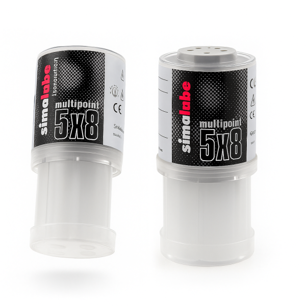 Simalube Multipoint Schmierstoffgeber 5 x 8ml- unbef&uuml;llt, zum Selberbef&uuml;llen mit Fett