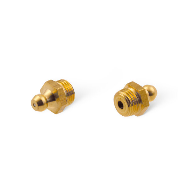 Hydraulic Grease Nipples DIN 71412 A (180&deg;) M10 x 1,0 brass