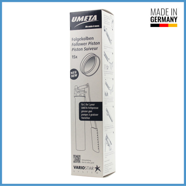 15er Packung Folgekolben f&uuml;r Umeta VarioStar Fettpressen