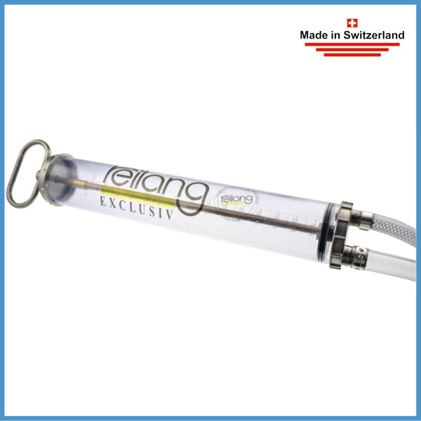 Reilang Saug- & Druck Umf&uuml;llpumpe mit transparentem Rohr 700ml inkl. 2 Schl&auml;uche