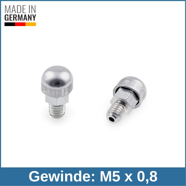 Entl&uuml;ftungsventil mit Staub- und Spritzschutz M5x0,8 Stahl verzinkt 0,2bar &Ouml;ffnungsdruck