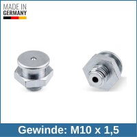 Button Head Grease Nipples DIN 3404 M1 (&Oslash;16mm) M10...