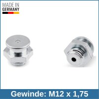 Button Head Grease Nipples DIN 3404 M1 (&Oslash;16mm) M12...