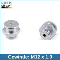 Button Head Grease Nipples DIN 3404 M1 (&Oslash;16mm) M12...