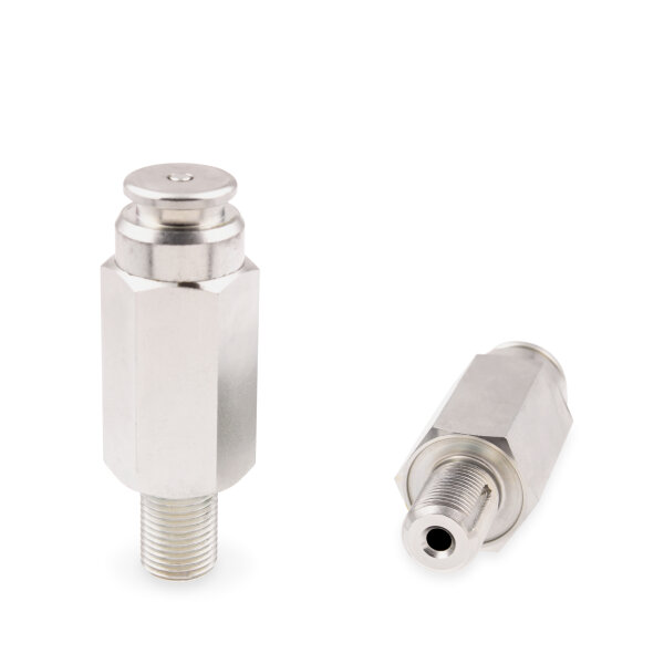 Flachschmiernippel mit Stiftventil Kopf &Oslash;22mm M16x 1,5 85mm lang