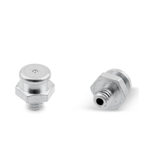 Button Head Grease Nipples DIN 3404 M4 (&Oslash;10mm) M6 x 1,0 steel zinc-plated