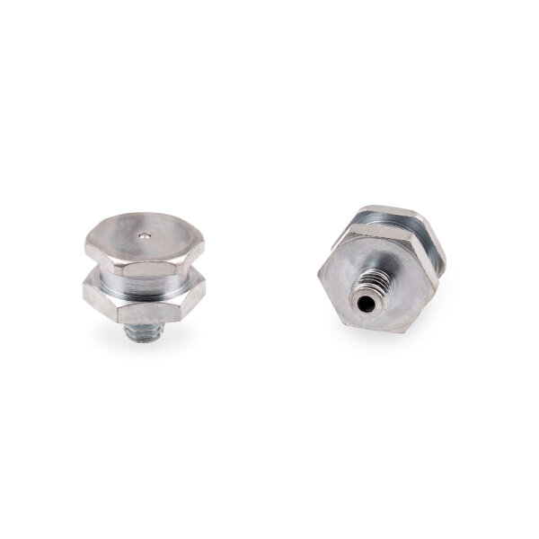 Flachschmiernippel DIN 3404 T1B M6 x 1,0 Stahl verzinkt