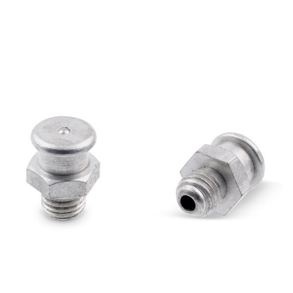Button Head Grease Nipples DIN 3404 M4 (&Oslash;10mm) M7 x 1,0 steel zinc-plated