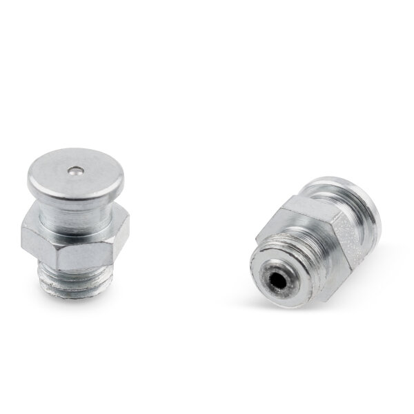 Button Head Grease Nipples DIN 3404 M4 (&Oslash;10mm) M8 x 1,25 steel zinc-plated