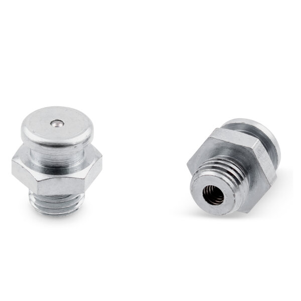 Button Head Grease Nipples DIN 3404 M4 (&Oslash;10mm) M8 x 1,0 steel zinc-plated