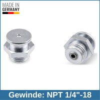 Button Head Grease Nipples DIN 3404 M1 (&Oslash;16mm) NPT...