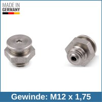 Button Head Grease Nipples DIN 3404 M1 (&Oslash;16mm) M12...