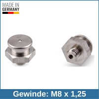Button Head Grease Nipples DIN 3404 M1 (&Oslash;16mm) M8...