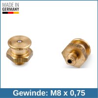 Button Head Grease Nipples DIN 3404 M1 (&Oslash;16mm) M8...