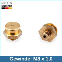 Button Head Grease Nipples DIN 3404 M1 (&Oslash;16mm) M8...