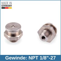 Button Head Grease Nipples DIN 3404 M1 (&Oslash;16mm) NPT...