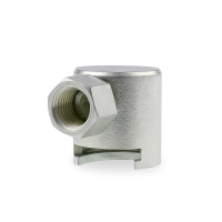 Button-head coupler M10 x 1.0 with steel seal for button-head grease nipple with Kopf-&Oslash;16 mm