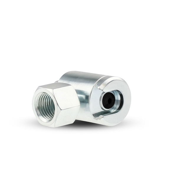 Button-head coupler M10 x 1.0 with rubber seal for button-head grease nipple M4 (&Oslash;10 mm)