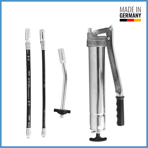 Umeta Handhebelfettpresse 75/PK f&uuml;r 500ccm loses Fett / 400g Kartuschen