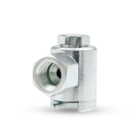 Schiebekupplung G 1/8" mit Gummidichtung f&uuml;r Flachschmiernippel M4 (&Oslash;10mm)