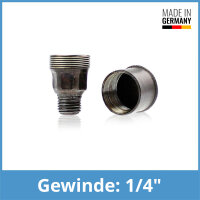 Staufferbuchse DIN 3411 10cm&sup3; 1/4" Stahl gebl&auml;ut