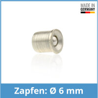 Kugeldruck&ouml;ler DIN 3410 F 6mm Stahl vernickelt