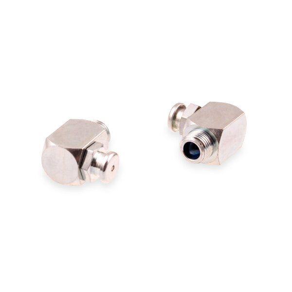 Flachschmiernippel DIN 3404 M4 (&Oslash;10mm) M10 x 1,0 90&deg; Winkel Stahl verzinkt