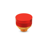 Rote Aluminium-Schutzkappen f&uuml;r Flachschmiernippel