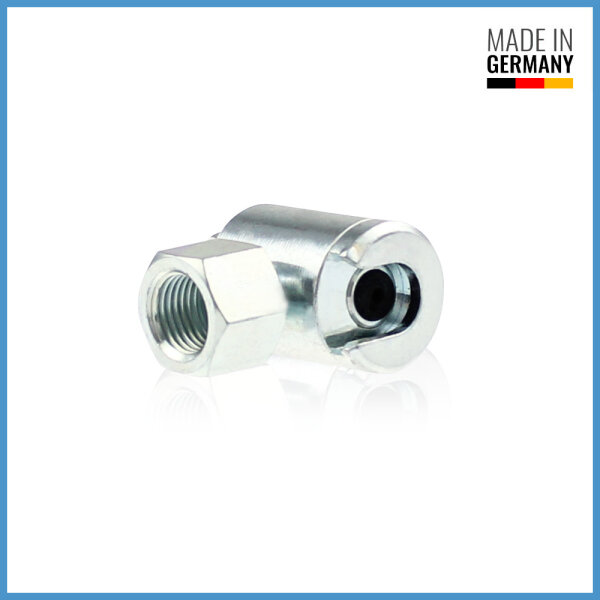 Button-head coupler with rubber seal for button-head grease nipple M4 (&Oslash;10 mm)