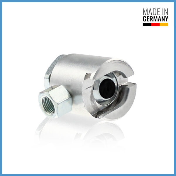 Schiebekupplung mit Gummidichtung f&uuml;r Flachschmiernippel M22 (&Oslash;22mm)