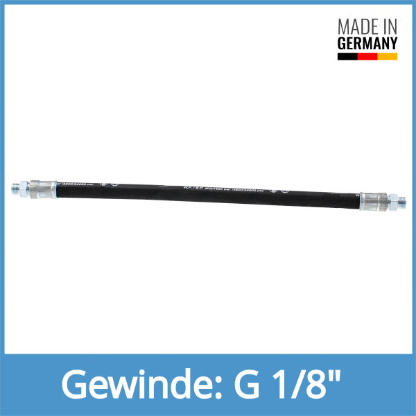 Hochdruckschlauch G 1/8" Betriebsdruck max. 415 bar 1000mm