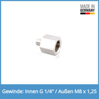 Reduziernippel Innen: G 1/4" / Au&szlig;en: M8 x...