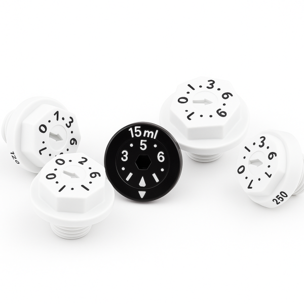 Simalube Antriebsk&ouml;pfe zur Wiederbef&uuml;llung von Schmierstoffgebern